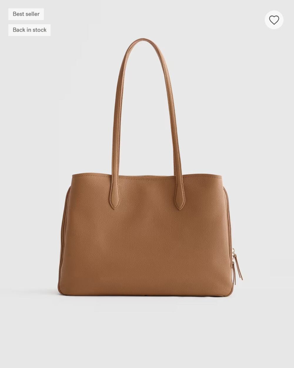 Quince Vivienne Work Tote Cognac NWT